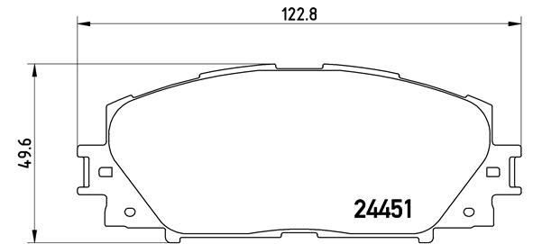 A.B.S. P 83 106 BREMBO Bremsbelagsatz, Scheibenbremse